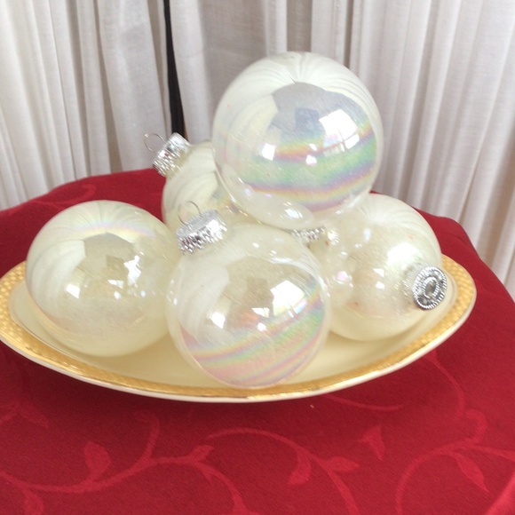 Iridescent Glass Ornaments - Picture 1 of 4